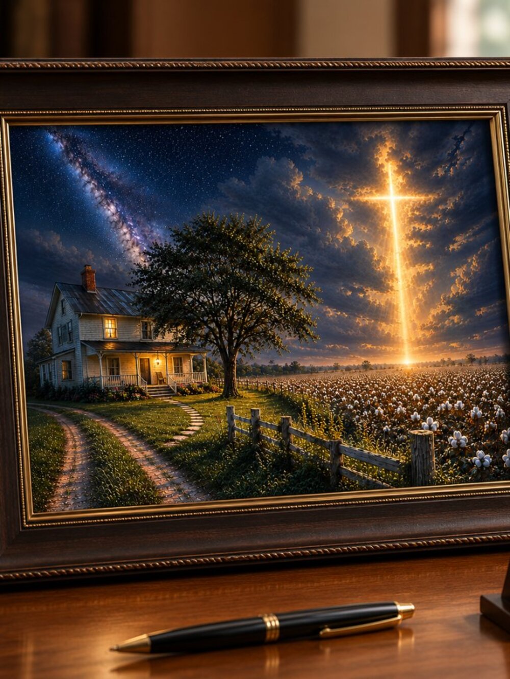 Midnight Cry 8x10 Unframed Christian Art Print with Devotional